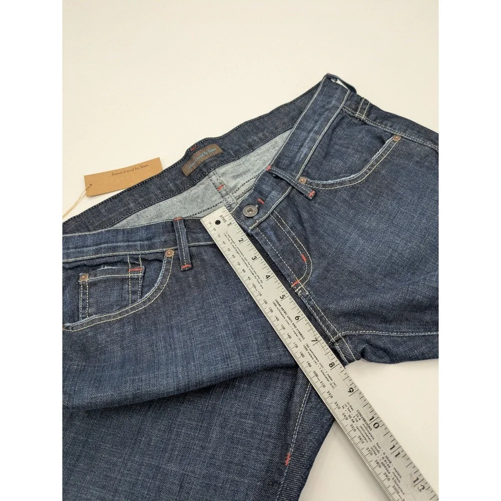 James Cured by Seun‎ Hitch Low-Rise Flare Jeans in Atlantic Wash USA Size 33 Y2K